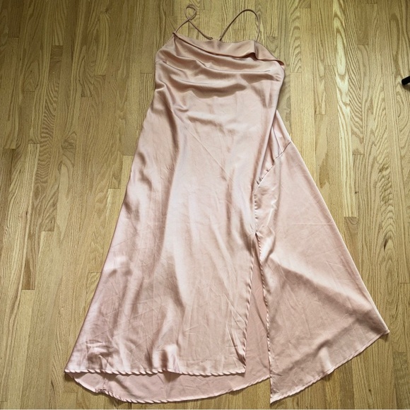 Astr Dresses & Skirts - ASTR the Label Gaia Cowl Slip Midi Dress Blush  Front Slip Women's XL